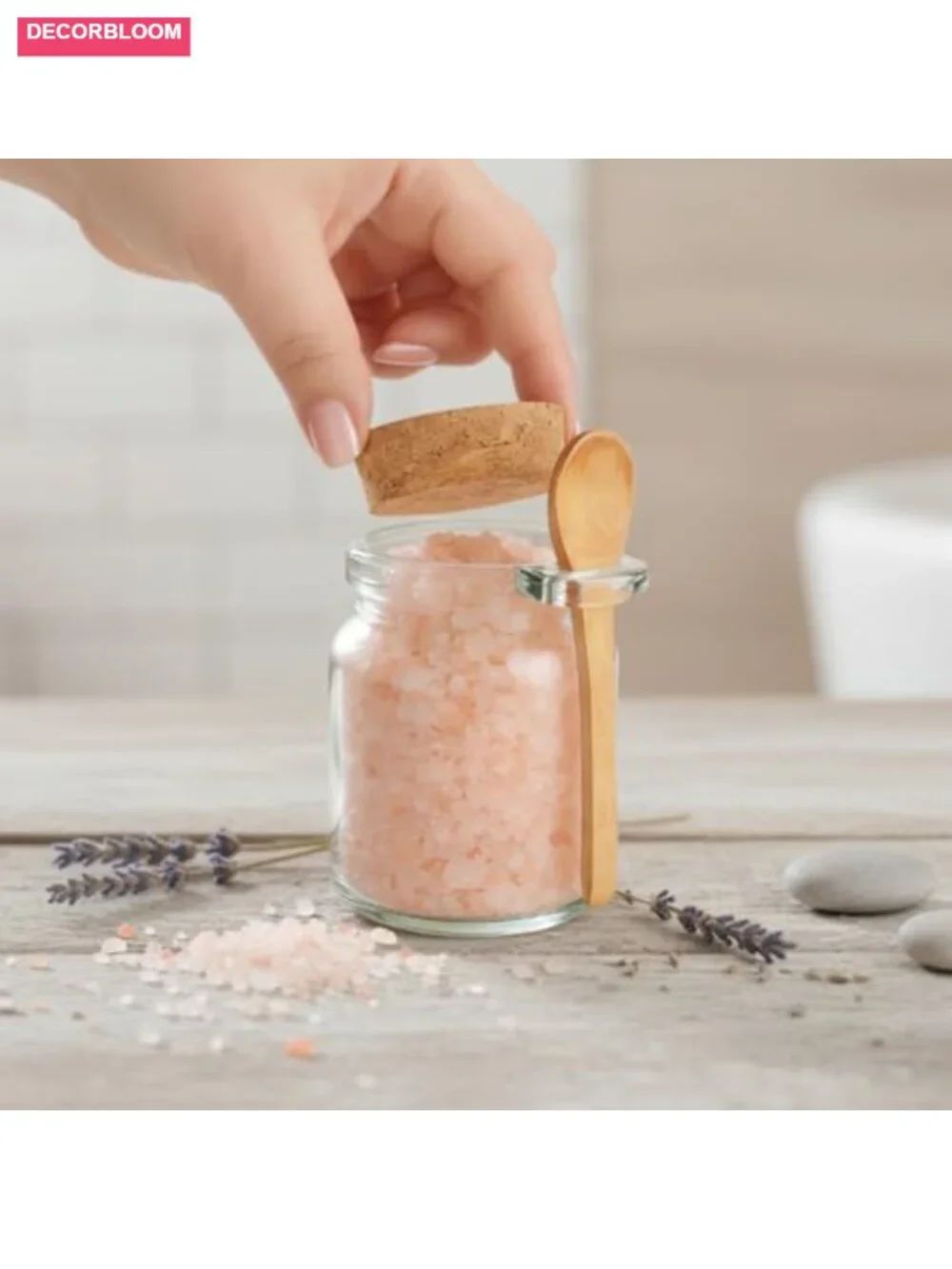 12 Pack 8oz Glass Jars with Bamboo Lids, Spoons, Charms & Tags for DIY Sugar